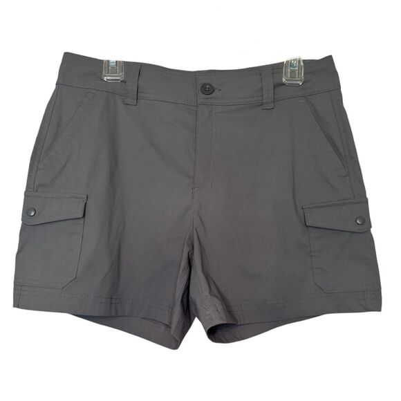 EDDIE BAUER women's size 8 gray outdoors hiking camping quick dry shorts - Picture 1 of 8